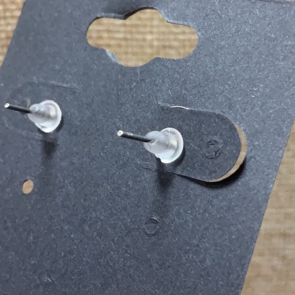 Gold Tone Green&Pink Jade Earrings - Picture 3 of 3